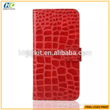Crocodile pattern credit card slots leather cover case for Samsung galaxy Note 5
